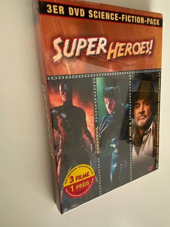 Super Heroes | Daredevil, X-Men 2, Liga der Gentlemen | Zustand neu ovp | DVD - Bild 1 von 1