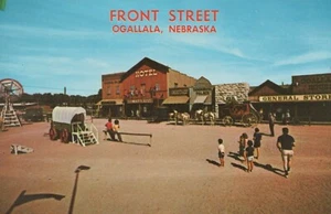 Front Street - Ogallala, Nebraska - RPPC sin publicar - Imagen 1 de 3
