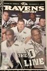11/21/2004 RAVENS D-LINE PROGRAM SIGNED BY 5 PLAYERS