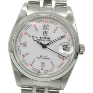 AUTH TUDOR WATCH PRINCE DATE 74000N SELF-WINDING STAINLESS STEEL CASE:34MM F/S - Picture 1 of 10