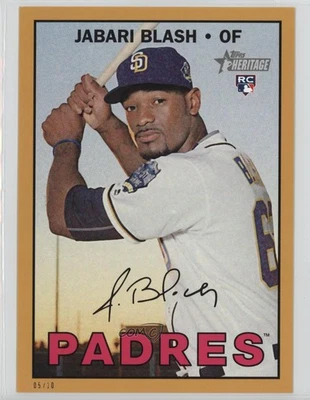 2016 Topps Heritage High Number /10 Jabari Blash #597 Rookie RC - Image 1 of 2