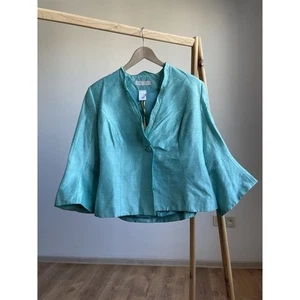 BNWT Paule Vasseur Doge Silk Blazer Size EUR 44 - Picture 1 of 10