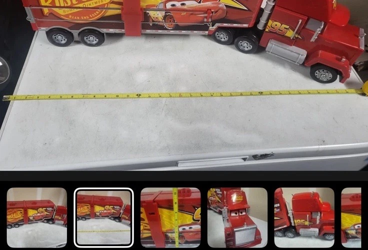 Camión 2 en 1 Disney Pixar Cars Super Track Mack Mega pista de carreras ¡ENORME 3 pies! FUNCIONA Foto 1 de 4