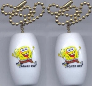 Set of 2 Sponge Bob Ceiling Light / Fan Pulls - Picture 1 of 1