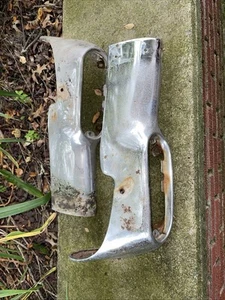 1954 Chevrolet Grille Parts Extensions Trim Belair 150 210 PAIR - Picture 1 of 24