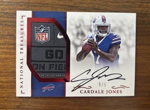 2016 National Treasures Cardale Jones RPA Rookie Patch Auto /5 RMS-CJ Ohio State - Picture 1 of 2