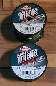 Berkley Trilene Big Game Mono 50# X 1/4# Green Great Gift 1 New, 1 Used - Picture 1 of 3