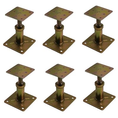 ASTAMOTOR 4-7" Adjustable House Floor Jacks Mini Screw Post Pole 6 Pack