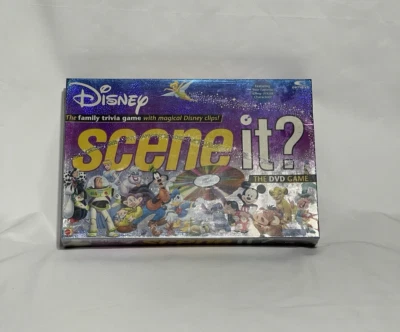 Disney Scene It? Family Trivia Board Game DVD Mattel First Edition 2004 SEALED - Image 1 of 2