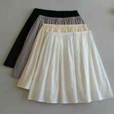 Women Cotton Skirt Underskirt Petticoat Under Dress Half Slip Mini A Line