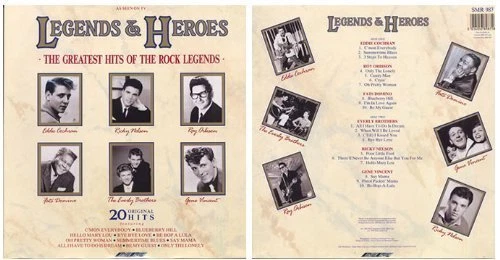 Legends & Heroes | LP | Eddie Cochran, Roy Orbison, Fats Domino, Everly Broth... - Image 1 of 1