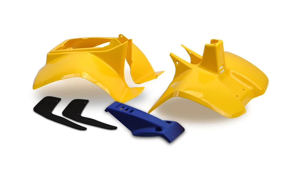 Plastics Set For Suzuki LT50 Yellow Front, Rear Fender Bodywork Panels Mud Flaps - Image 1 of 1