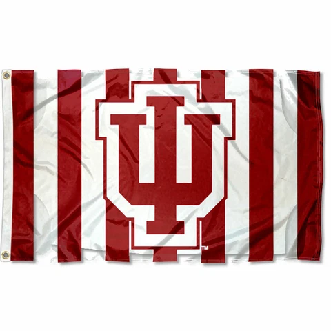 IU Hoosiers Candy Stripe Flag Cover