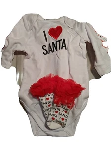 Mud Pie Baby Xmas One Girl Long Sleeve Crawler 0-6months - Picture 1 of 3