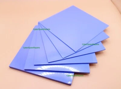 Thermal Conductive Silicone Pad Blue 100x100mm 0.5/1/1.5/2/3/5mm Thickness UK - Image 1 of 4