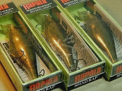3 señuelos familiares Rapala Countdown Shad Rap CDSR-7 (7 cm/10 g) caja sellada Foto 1 de 4