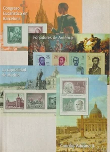 España Forjadores Papas Monumentos Hojas Recuerdo de Series años 1952-63 (GX-495 - Imagen 1 de 1