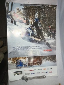 Póster original de concesionario Yamaha. Moto de nieve 36x24' pantalla de ventas po16 - Imagen 1 de 2