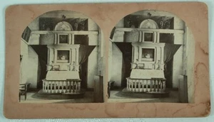 HVITESEID NORWAY CHURCH INTERIOR STEREOVIEW CIRCA 1800'S - Imagen 1 de 2