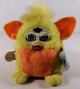 Vintage Sunny Yellow Furby Baby Tiger numero modello 70-940 (originale 1999) DIFETTOSO - Foto 1 di 10