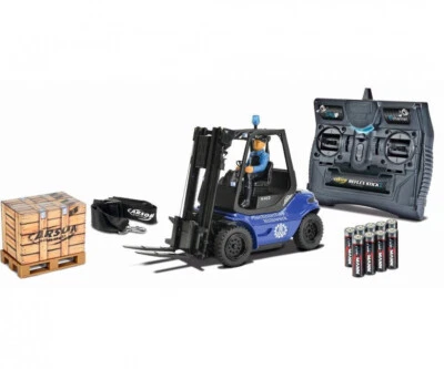 Carson 500907175 1:14 Gabelstapler Linde THW RTR blau Stapler Logistik Lager - Bild 1 von 4