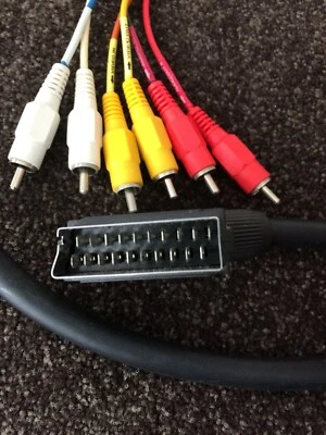 Scart (20 pin) to 6 X RCA 1.5m - Image 1 of 2