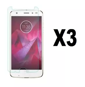 LOT OF 3 TEMPERED GLASS SCREEN PROTECTOR FOR MOTO Z FORCE EDITION 2ND GEN - Picture 1 of 1
