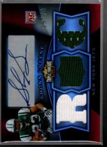 A4146- 2009 Topps Triple Threads #132 Shonn Greene RC Auto Jersey /70 - NM-MT - Picture 1 of 2