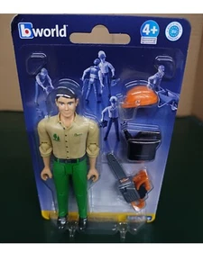 Bruder Spielzeug Forstarbeiter mit Zubehör 60030 Kettensäge Figur Figuren Neu - Bild 1 von 3