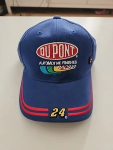Jeff Gordon DuPont Automotive Finishes Racing Hat Cap Blue Strapback Nascar - Picture 1 of 4