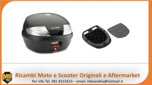 BAULETTO POSTERIORE MOTO SCOOTER CON PIASTRA UNIVERSALE KAPPA K35 LITRI - Foto 1 di 1