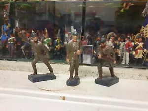 vk lineol 9 cm ww1 prussia field grey 3 frigures preceding figure beautiful group - Picture 1 of 2