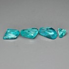 ★★   RARE !! 4 APATITES BLEUES BRUTES D'AFRIQUE : 5,23 CARATS ★★ p355.135T