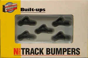 NEW N Walthers #933-2605 Track Bumpers Dark Gray 5 Pack - Picture 1 of 2