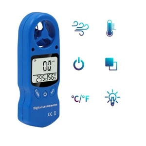 Digital Anemometer Temperature & Humidity Meter Wind Speed Measuring Instrument - Bild 1 von 9