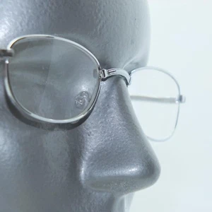 Reading Glasses Silver Metal Narrow Profile Low Rise +3.00 Lens Strength - Picture 1 of 1