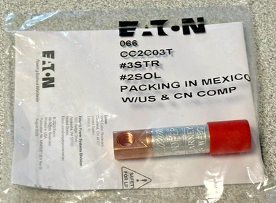 NEW EATON CC2C03T Cooper 03 Coppertop Compression Connector Kearney 620