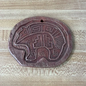Handgefertigte Keramik Heartline Bär Ton Südwest Ornament - Bild 1 von 4