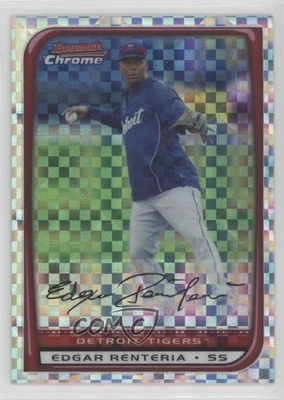 2008 Bowman Chrome X-Fractor /250 Edgar Renteria #169 - Image 1 of 2