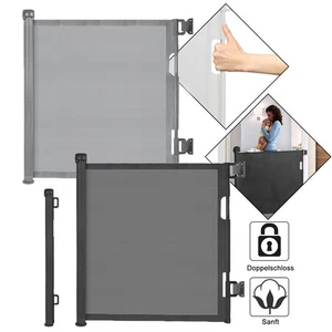 Treppenschutzrollo Absperrgitter Ausziehbar Treppe 0-140cm Türschutzgitter Baby - Bild 1 von 27