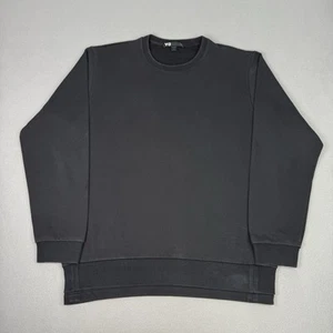 Adidas Y-3 Jumper Mens XL Black Crewneck Pullover Sweatshirt Yohji Yamamoto Logo - Picture 1 of 16