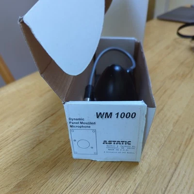 Astatic W 1000 Dynamic Panel Mounted Microphone Tested Working - Image 1 of 4