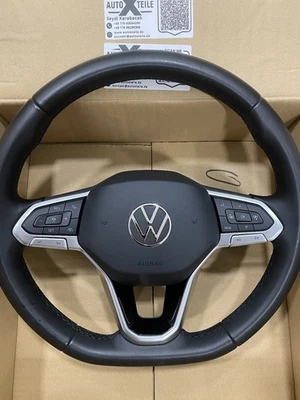 VW Golf 8 Polo Tiguan MFL Multifunktion Leder Lenkrad  - Bild 1 von 4