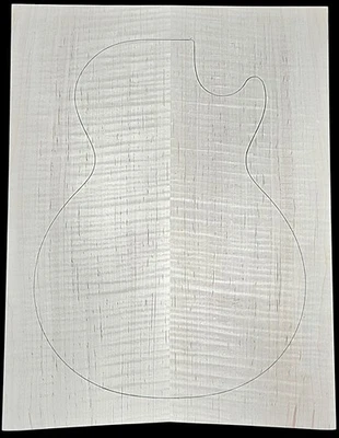 Figured 3a curly maple droptop glued guitar top - Image 1 of 4