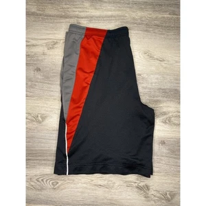 Vintage Silver Tag Nike Junior Boys Black Red Basketball Shorts Large No Pockets - Picture 1 of 5