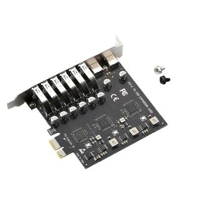 Expansion Card PCIE to 8 Ports USB 3.2 Gen1 Controller Type C 5Gbps Converter - Image 1 of 4