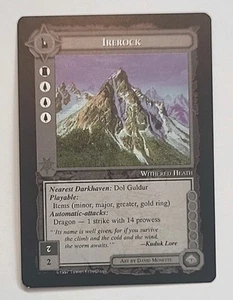 MIDDLE-EARTH CCG MECCG IREROCK AGAINST THE SHADOW ATS UNCOMMON SITE LOTR CARD - Picture 1 of 2
