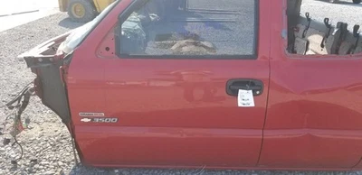 06 CHEVY SILVERADO 3500 LT DOOR FRONT LEFT DRIVER RED EXTENDED CAB Foto 1 de 4