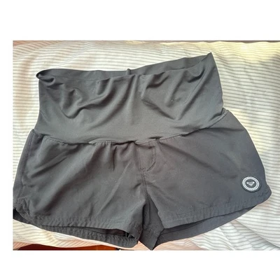 Roxy Womens Black Board Shorts High Waist - Imagem 1 de 3
