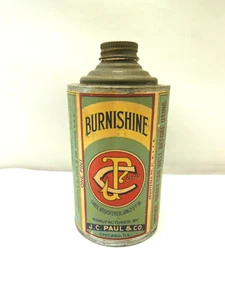 SELTEN 1891 ANTIKE KEGELDECKELDOSE PAPIERETIKETT WERBUNG POLIERT SAUBER & POLIERT - Bild 1 von 9